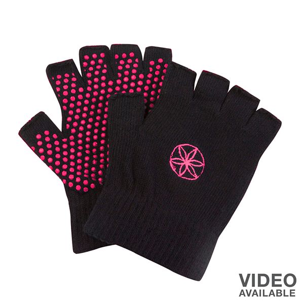 Gaiam Grippy Fingerless Yoga Gloves