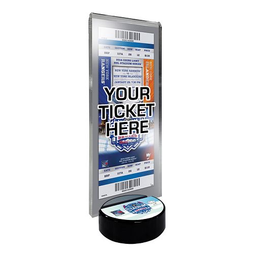 2014 NHL Stadium Series Desktop Ticket Display Stand - New York Islanders vs. New York Rangers