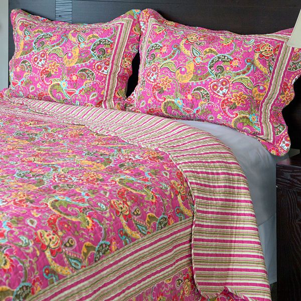 Portsmouth Paisley Quilt Set, Paisley Bedding King Size