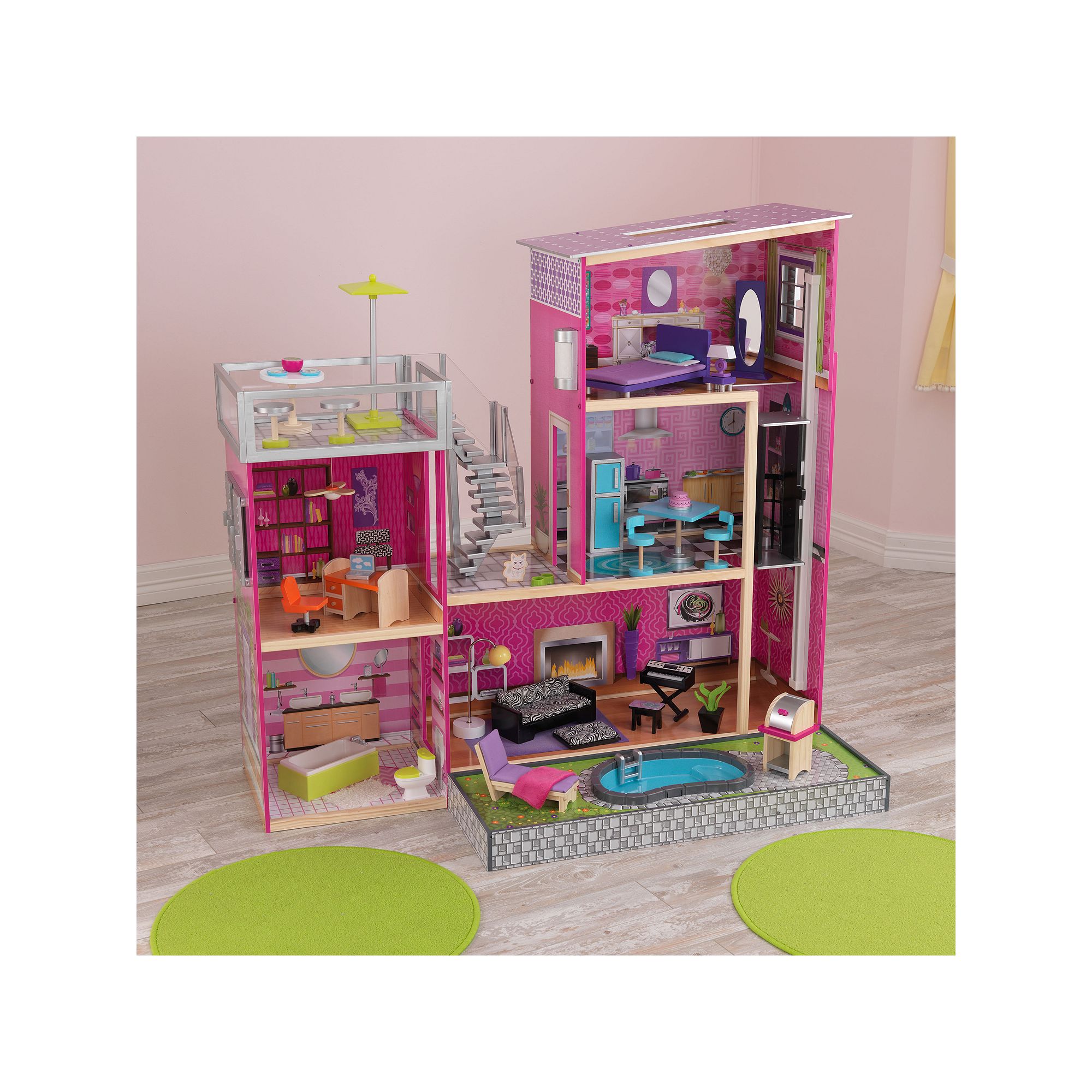KidKraft Uptown Dollhouse, Pink