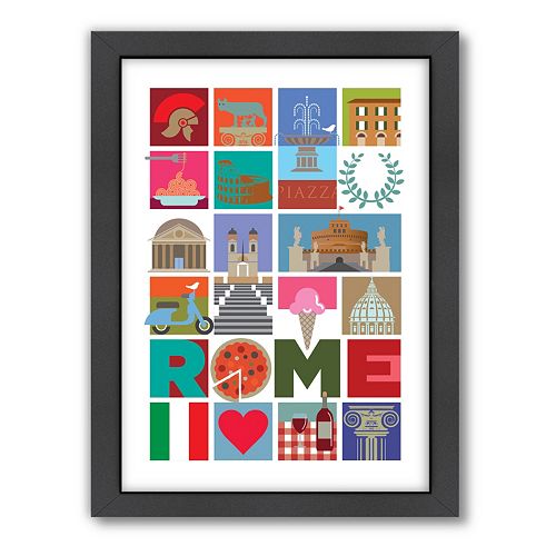 Americanflat Visual Philosophy ''Rome'' Framed Wall Art