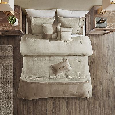 Madison Park hotsell Westbrook 7-Piece Faux Suede Comforter Set $289