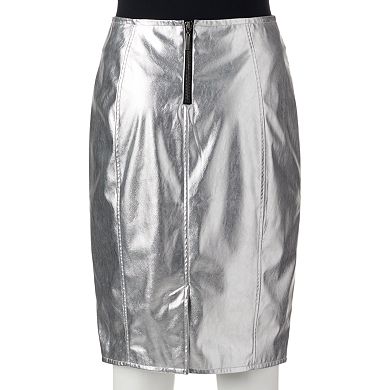 Women's Jennifer Lopez Metallic Pencil Skirt