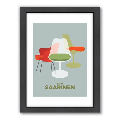 Americanflat Visual Philosophy ''Saarinen'' Framed Wall Art