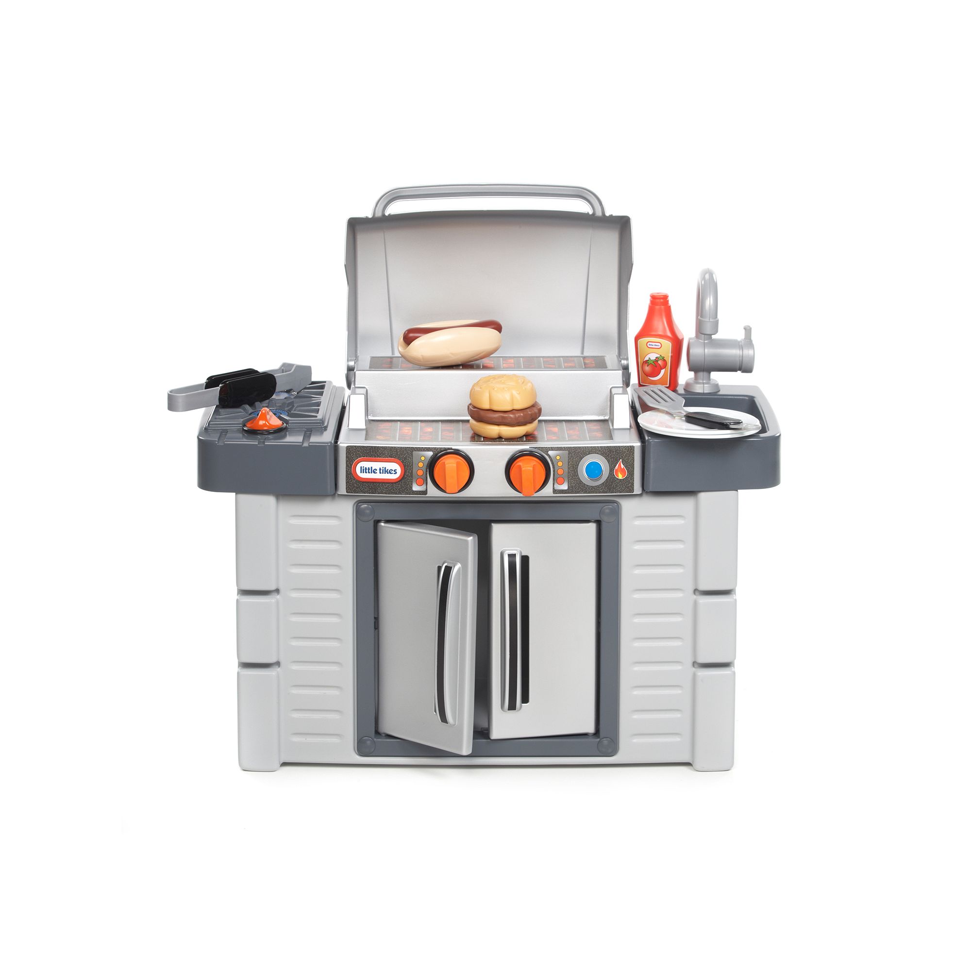 Little Tikes Cook n Grow BBQ Grill Playset, Clrs