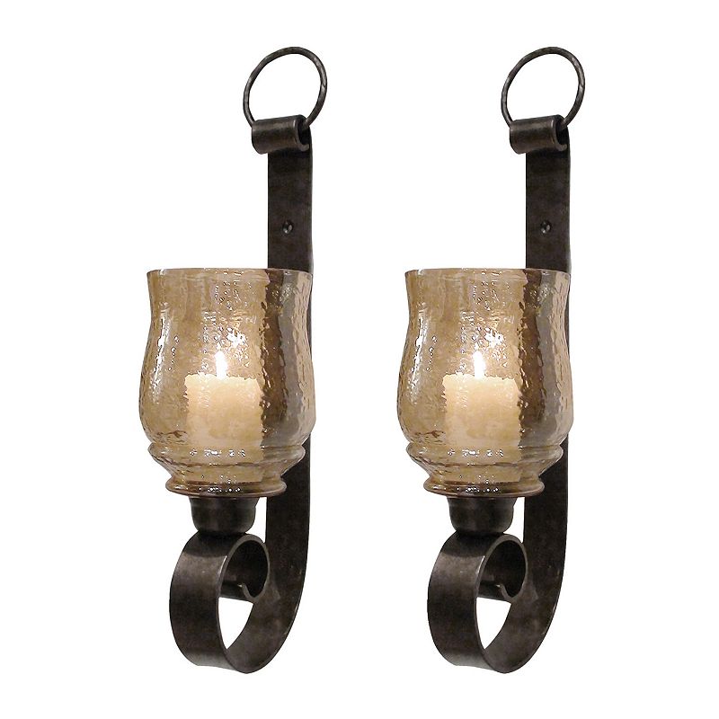 Uttermost Joselyn 2-piece Candle Wall Sconce Set, Multicolor