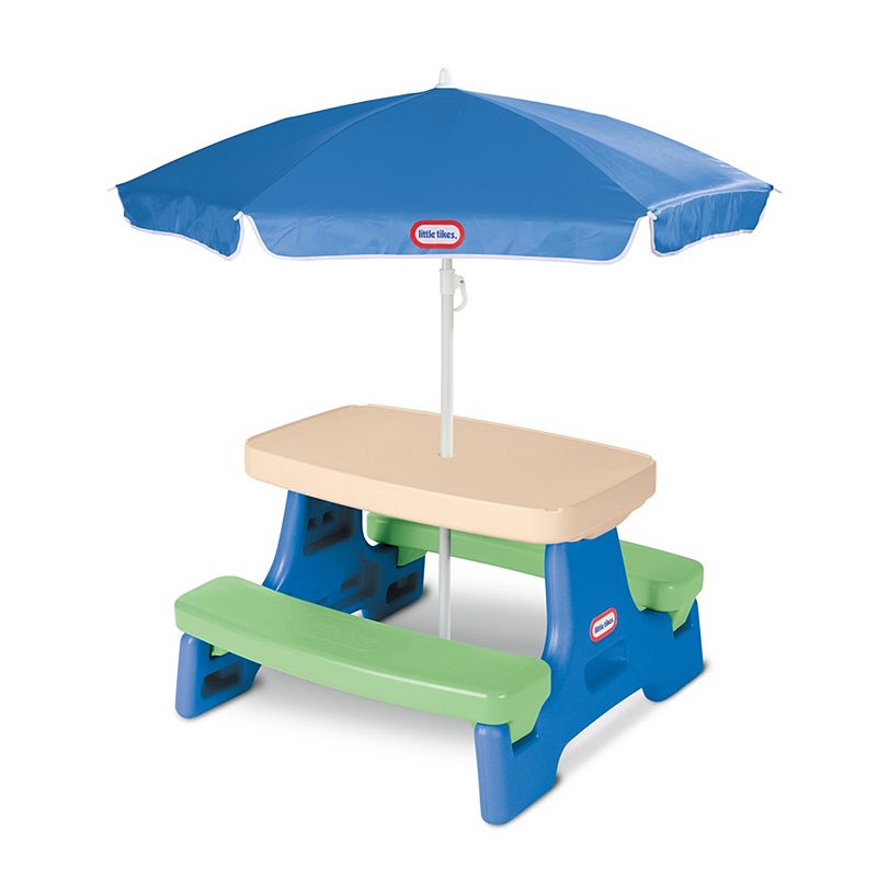 Little Tikes Easy Store Jr. Play Table with Umbrella, Clrs