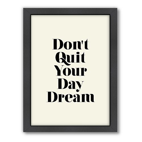 Americanflat Motivated Type ”Don’t Quit” Framed Wall Art