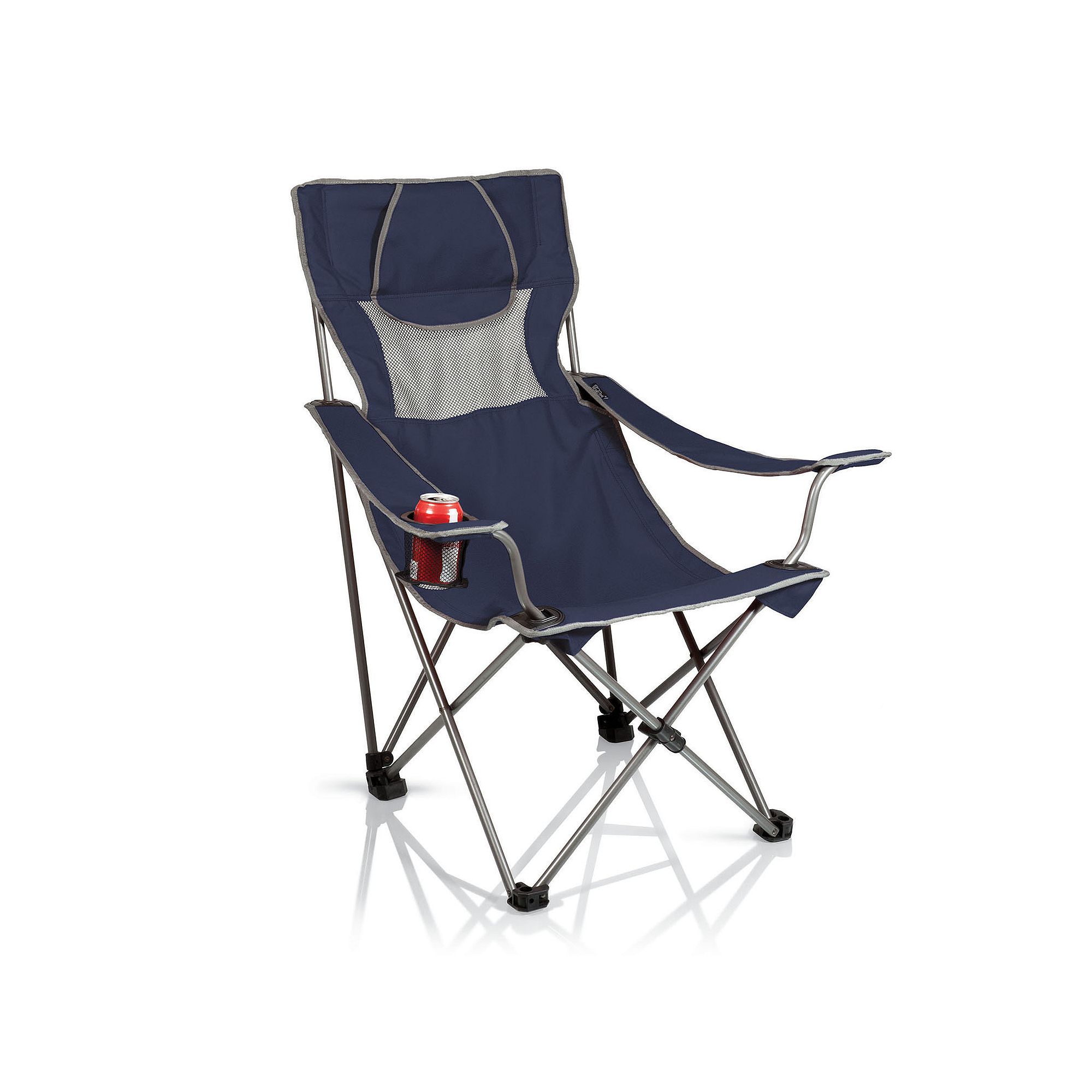 Picnic Time Portable Folding Chair, Blue