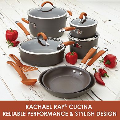 Rachael Ray Cucina 12-pc. Hard-Anodized Nonstick Cookware Set