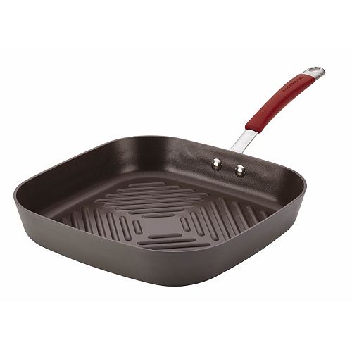 Rachael Ray Cucina 11in. Nonstick HardAnodized Square Grill Pan
