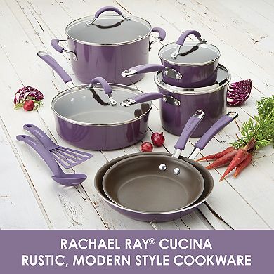 Rachael Ray Cucina 12-pc. Hard-Enamel Nonstick Cookware Set