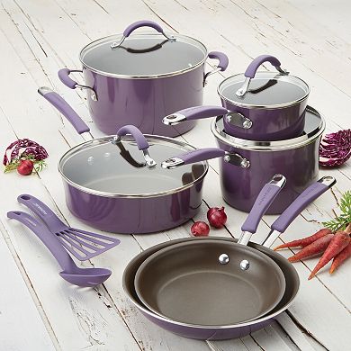 Rachael Ray Cucina 12-pc. Hard-Enamel Nonstick Cookware Set