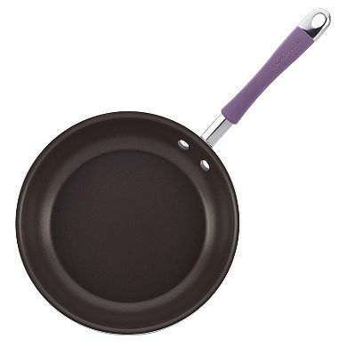 Rachael Ray Classic Brights Hard Enamel Aluminum Nonstick Set Frying Pan Set, 9.25-Inch & 11-Inch