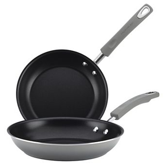 Rachael Ray® Classic Brights Hard Enamel Aluminum Nonstick Set Frying Pan Set, 9.25-Inch & 11-Inch