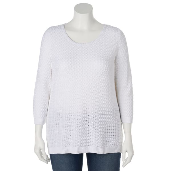 Plus Size Croft & Barrow® Textured Sweater