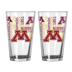 Boelter Minnesota Golden Gophers Spirit Pint Glass Set