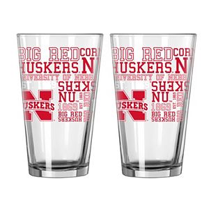 Boelter Brands Nebraska Cornhuskers 2-Pack Pint Glass Set