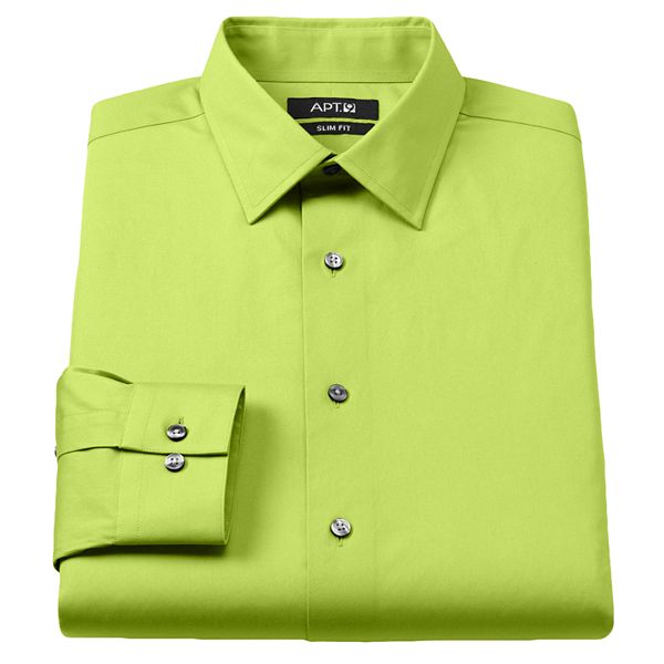 Apt. 9® SlimFit Stretch SpreadCollar Dress Shirt Men