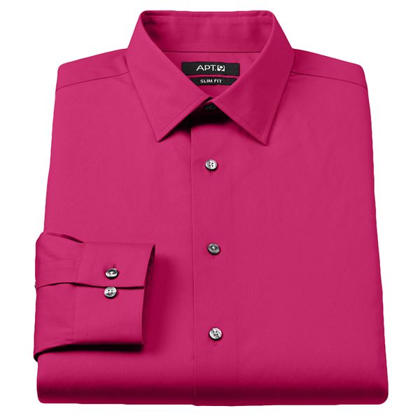 Apt. 9® SlimFit Stretch SpreadCollar Dress Shirt Men