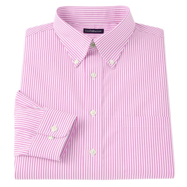Croft & Barrow® Classic-Fit Patterned Easy-Care Button-Down-Collar ...