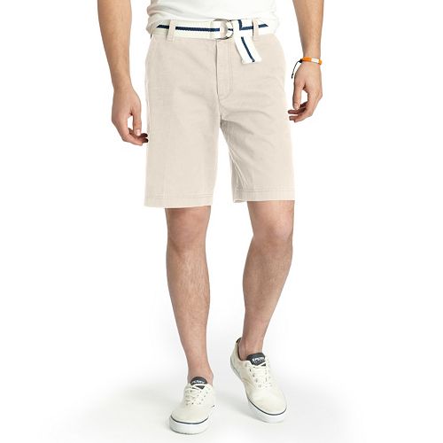 Men's IZOD Saltwater ClassicFit Solid FlatFront Shorts
