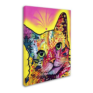 47" x 35" "Tilt Cat" Canvas Wall Art