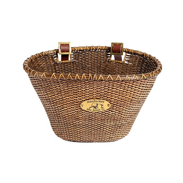 Nantucket Bicycle Basket Co. Lightship Stained Oval Bike Basket