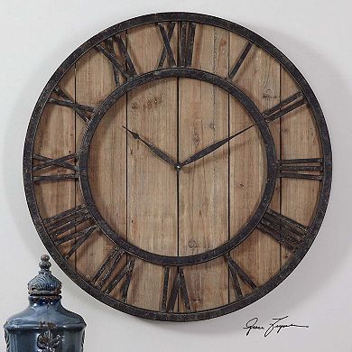 Uttermost Powell Wood Wall Clock