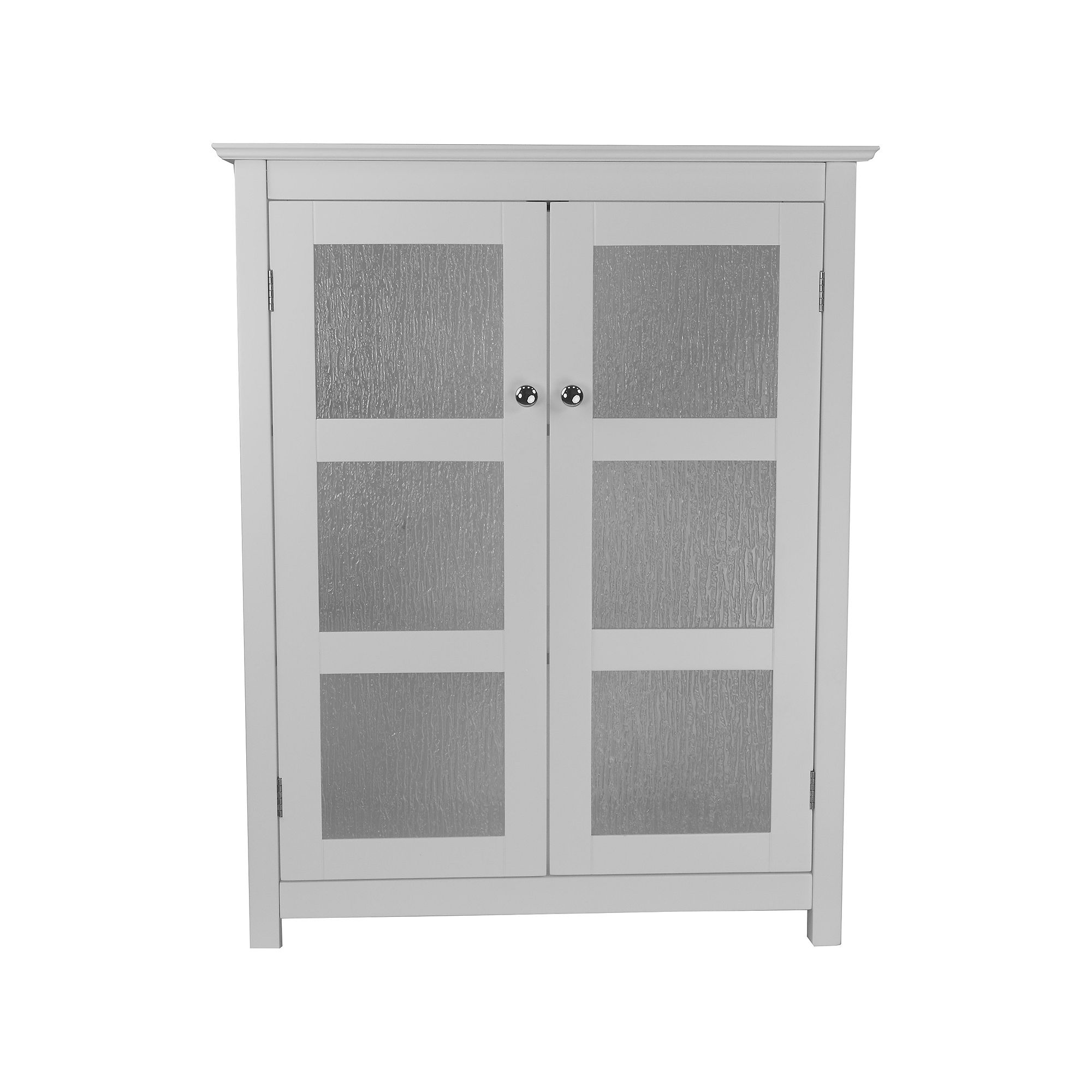 Elegant Home Fashions Connor Double Floor Cabinet, White