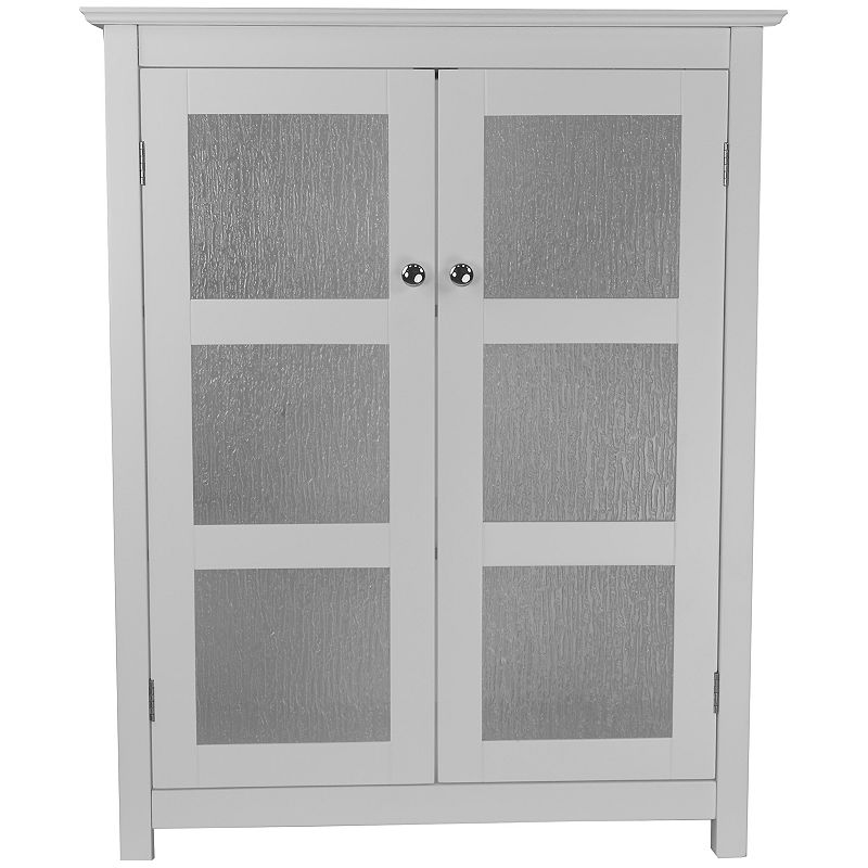 Elegant Home Fashions Connor Double Floor Cabinet, White