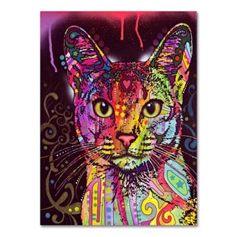 47" x 35" "Abyssinian" Cat Canvas Wall Art