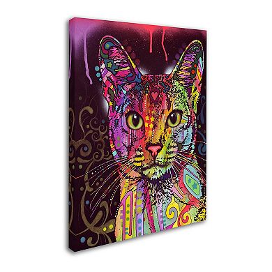 47" x 35" "Abyssinian" Cat Canvas Wall Art