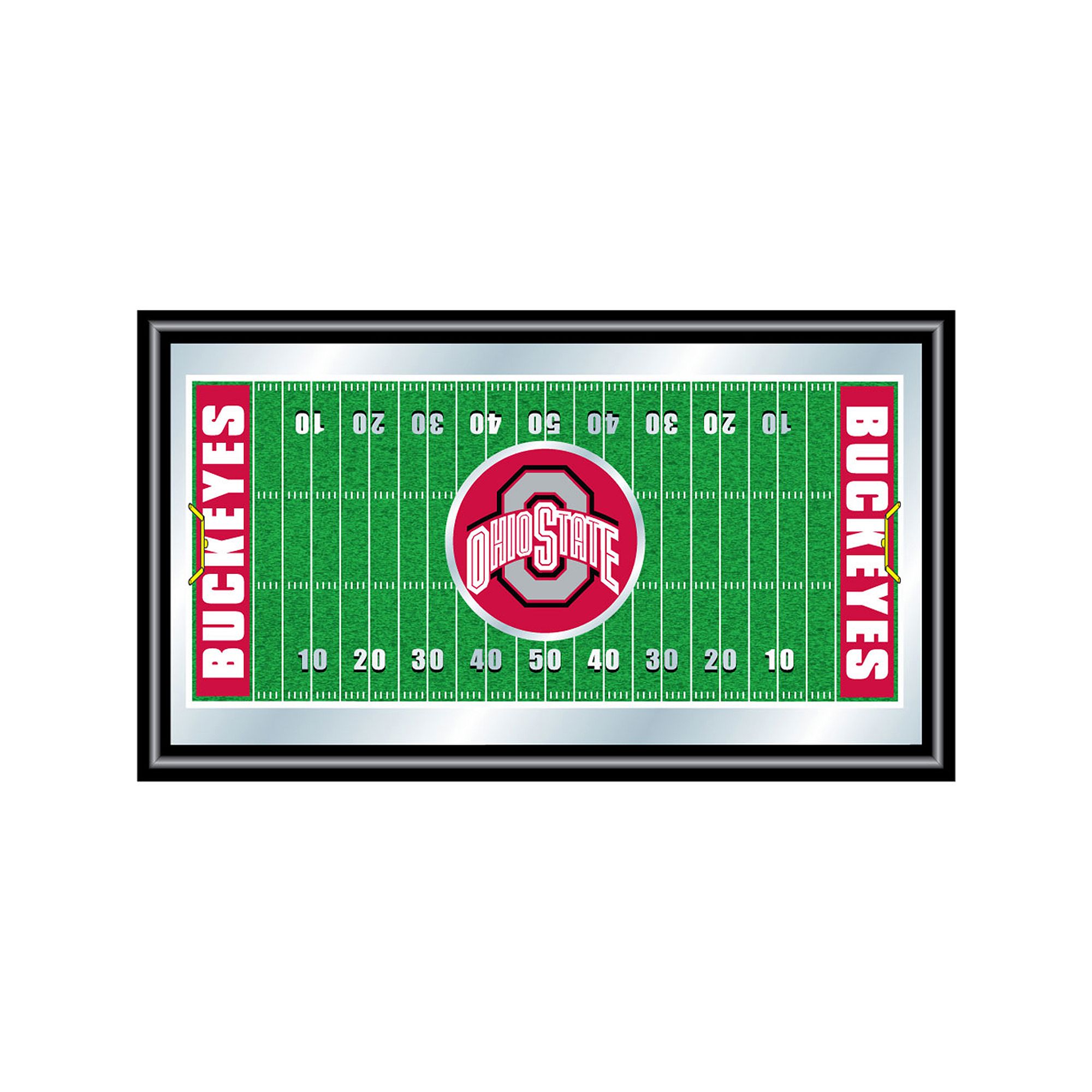 Ohio State Buckeyes Framed Football Field Wall Art, Team