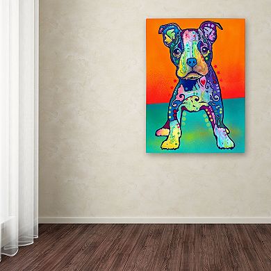 47" x 35" "On My Own" Dog Canvas Wall Art