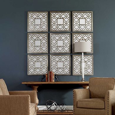 Sorbolo Square 2-piece Trellis Wall Mirror Set