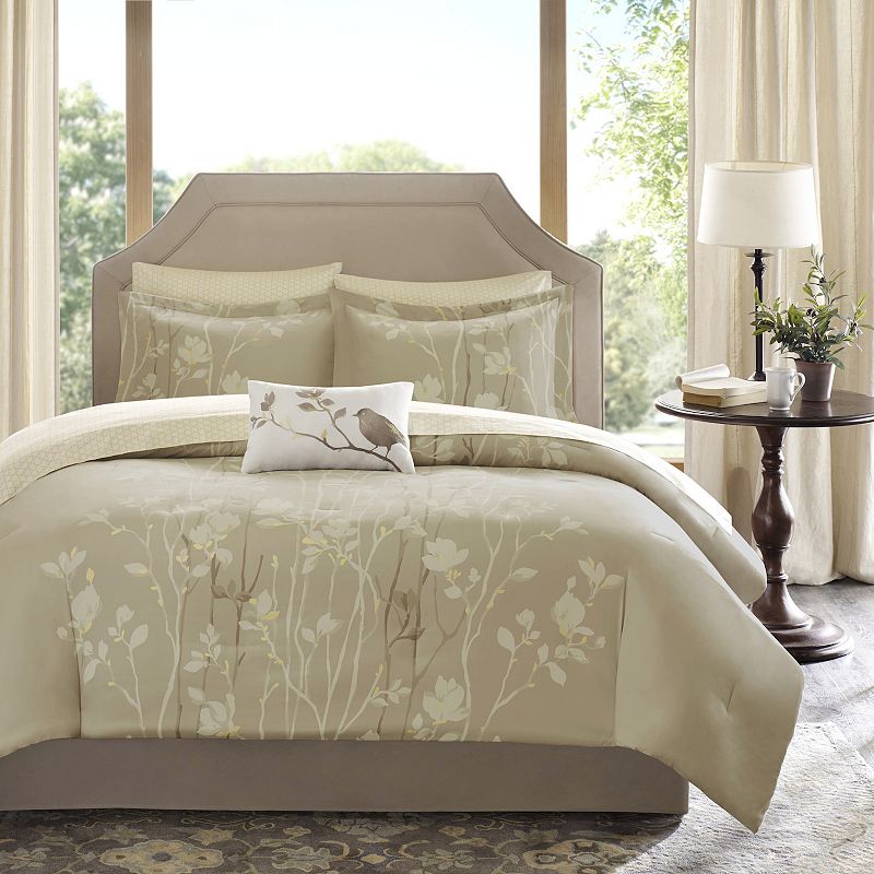 Madison Park Essentials Sonora Comforter Set with Cotton Sheets and Throw P