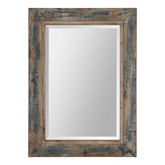 Bozeman Distressed Beveled Wall Mirror