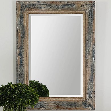 Uttermost Bozeman Distressed Beveled Wall Mirror