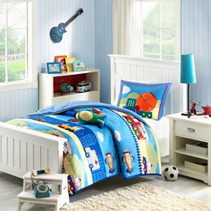 Dream Factory Trucks Tractors Cars Bed Set Twin