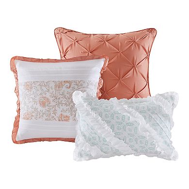 Madison Park Vanessa 9-piece Cotton Comforter Set with Throw Pillows