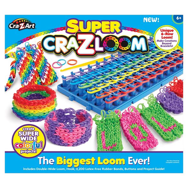 BIGGEST Craz-Loom EVER! Rainbow Loom Super Bracelet Kit by Craz-Art 