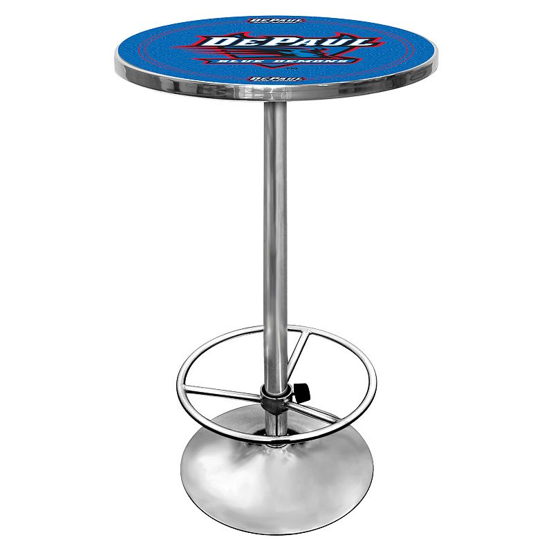 DePaul Blue Demons Chrome Pub Table, Multicolor