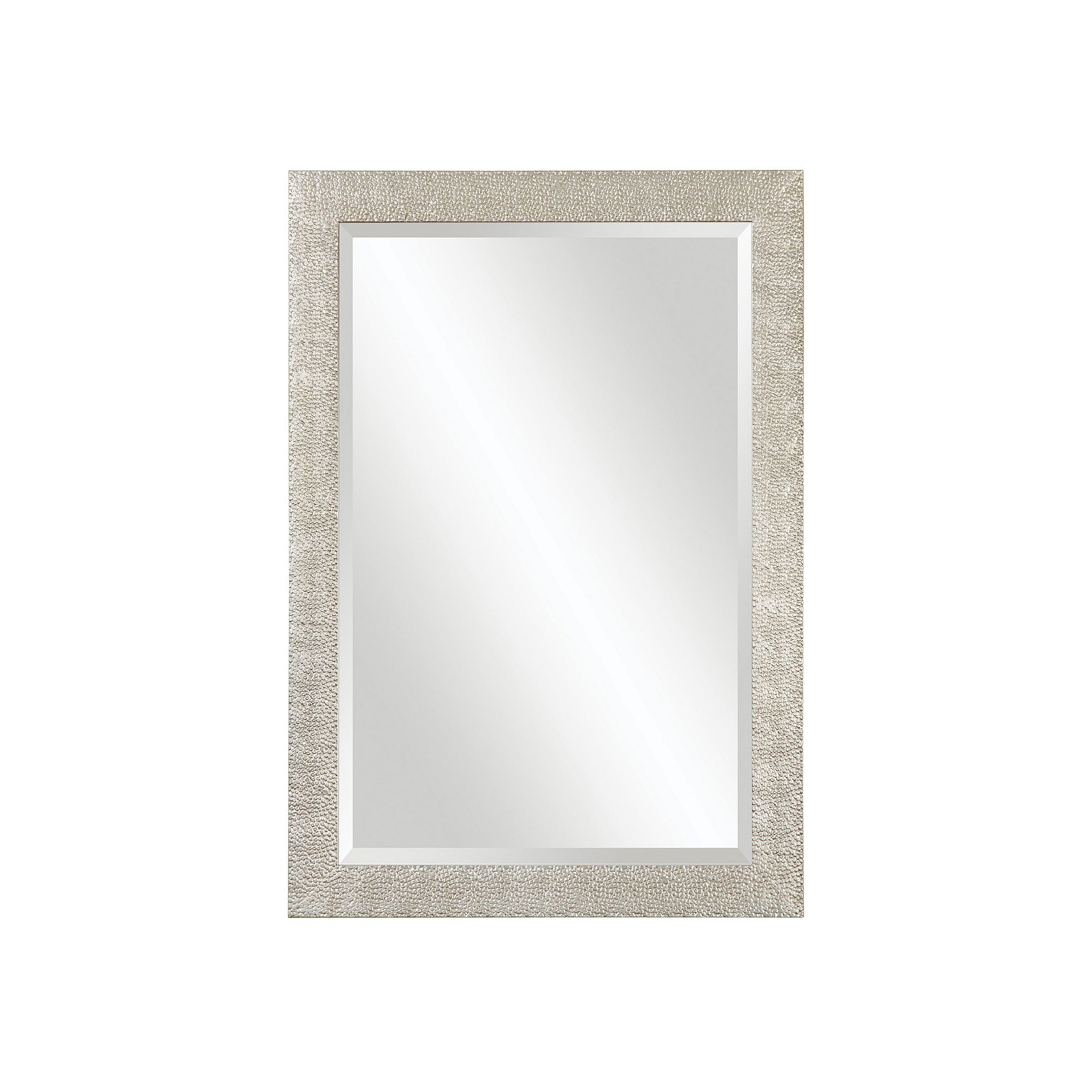 Porcius Beveled Wall Mirror, Silver