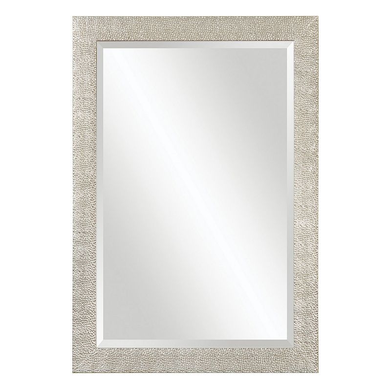 Porcius Beveled Wall Mirror, Silver