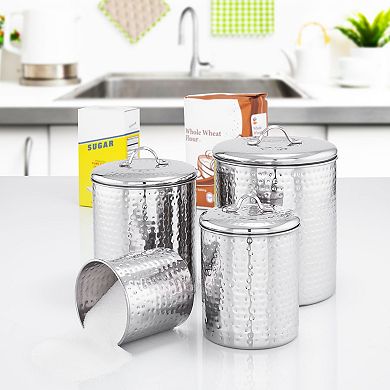 Old Dutch 4-pc. Stainless Steel Canister Set