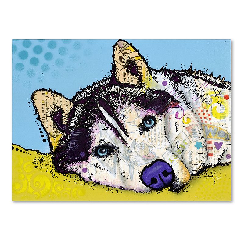 95830845 35 x 47 Siberian Husky II Canvas Wall Art, Multico sku 95830845