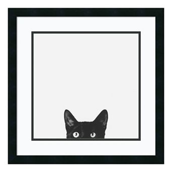 ''Curiosity'' Cat Framed Wall Art
