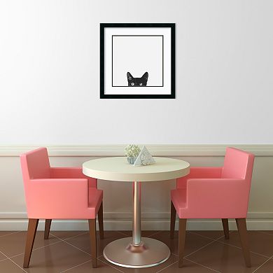 ''Curiosity'' Cat Framed Wall Art