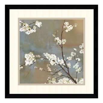 ''Ode to Spring I'' Cherry Blossom Framed Wall Art